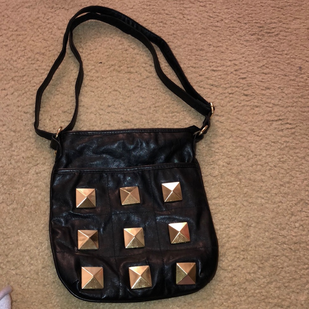 Crossbody Bag Gem Size OS Color Black Gold